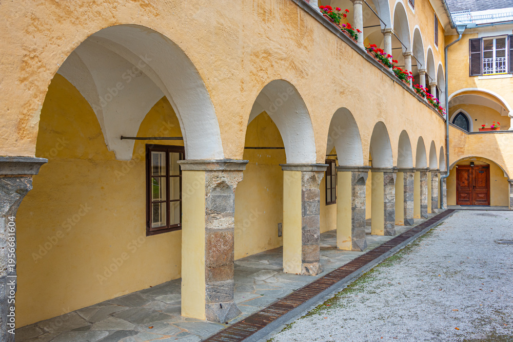 Naklejka premium Summer day at millstatt monastery in Austria