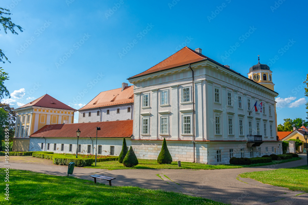 Fototapeta premium Summer day at Vlasim castle in czech republic
