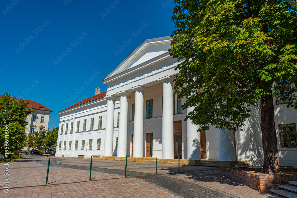 Obraz premium Town hall in Hungarian town Szekszard