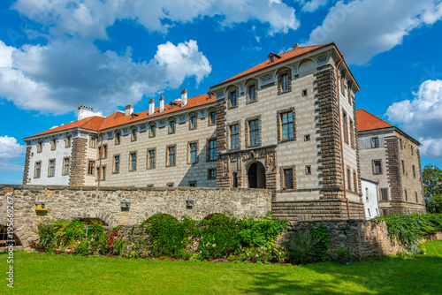 Summer day at Nelahozeves castle in Czech republic