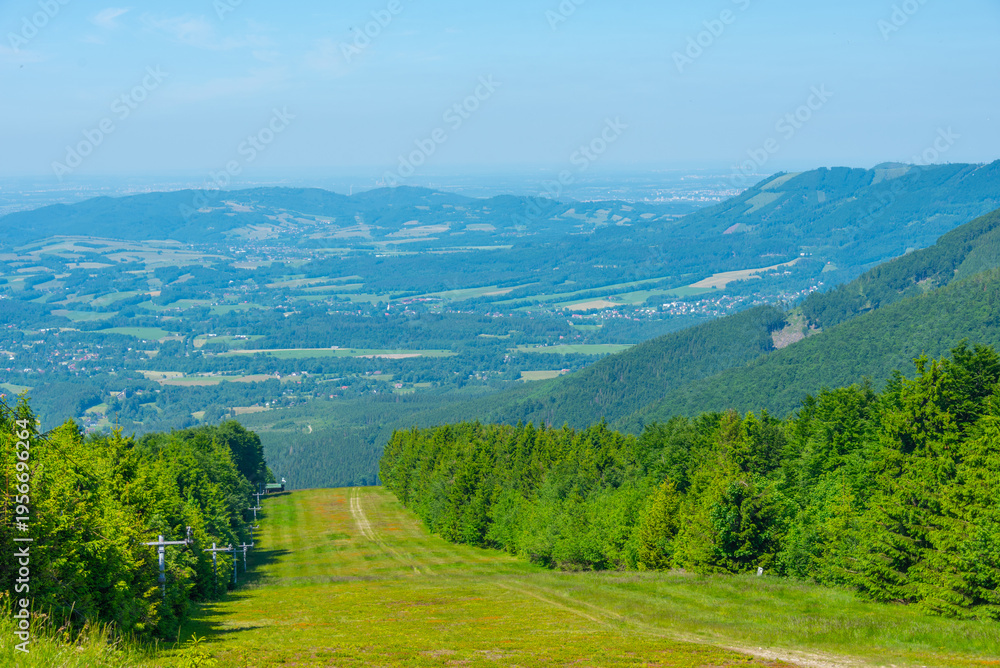 Fototapeta premium Natural landscape of Beskydy mountains in Czech republic