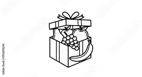 Fresh Fruit in Gift Box.
