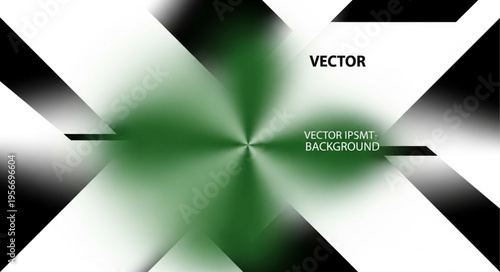 Green and Black Abstract Design.