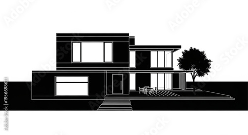 Modern Two Story House Design.