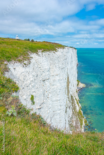 White cilffs of Dover in England