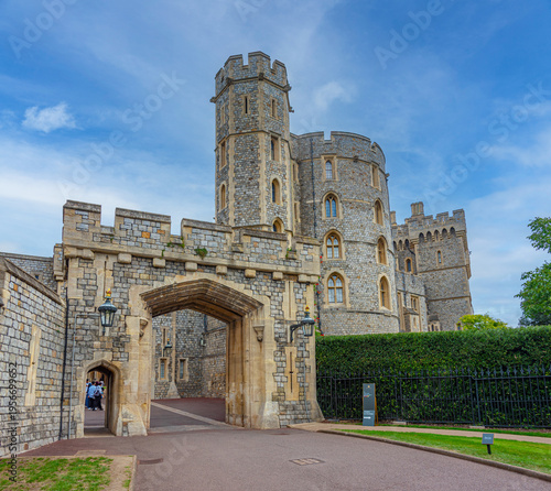 Summer day at Windsor castle in England