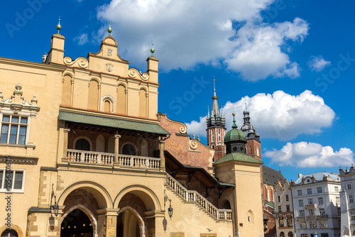 The Cloth Hall building in Krakow, Poland
