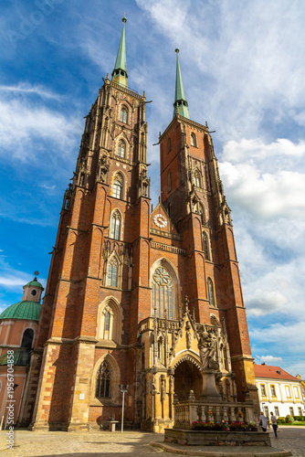 Cathedral of St. John in a sunny day, Wroclaw