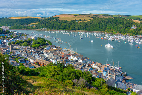 Photos Panorama view of Dartmouth town in England