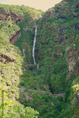 Between March 19 and 22, 2026, storm Therese affected the Canary Islands. Large amounts of rain created waterfalls that cascaded down the cliffs.