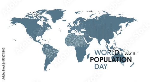 World Population Day awareness campaign logo.