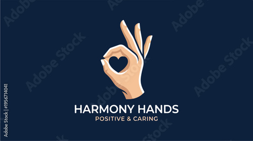 Hand Making Heart Sign.