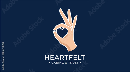 Hand Making Heart Symbol.