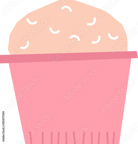 Ice Cream In Cup Paper Cutout