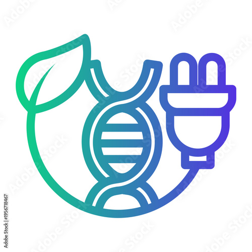 ecological Line Gradient Icon