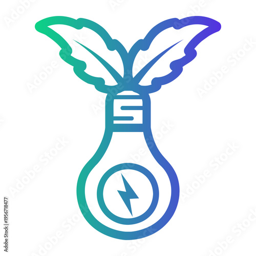 energy Line Gradient Icon