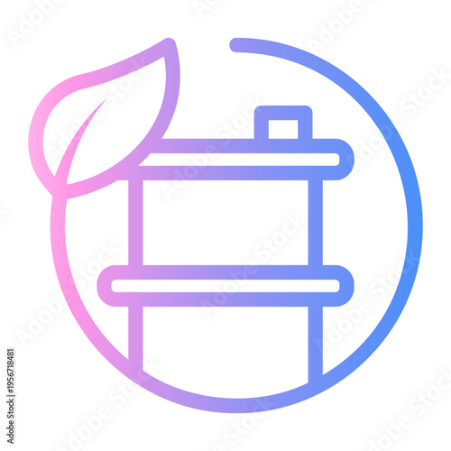 fuel Line Gradient Icon