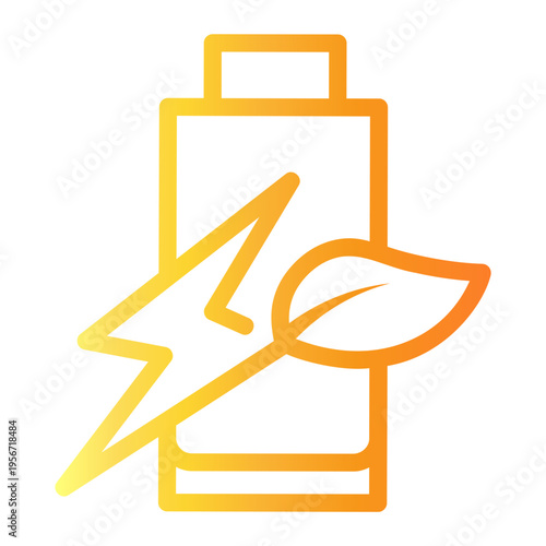 energy Line Gradient Icon