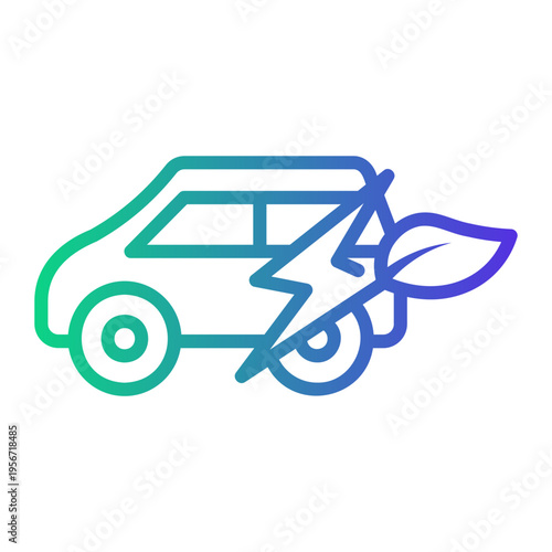 electric Line Gradient Icon