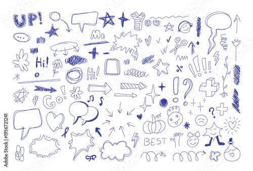 Doodle Elements Sketch Set