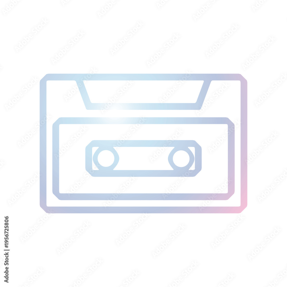 Obraz premium Cassette icon design template