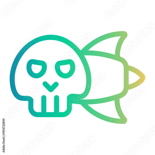 attack Line Gradient Icon