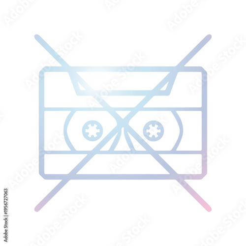 Cassette icon design template