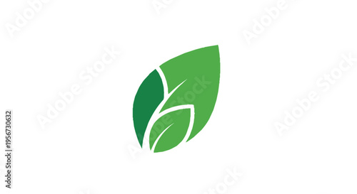 Eco Friendly Leaf Logo Minimalist Green Nature Vector Sustainable Branding