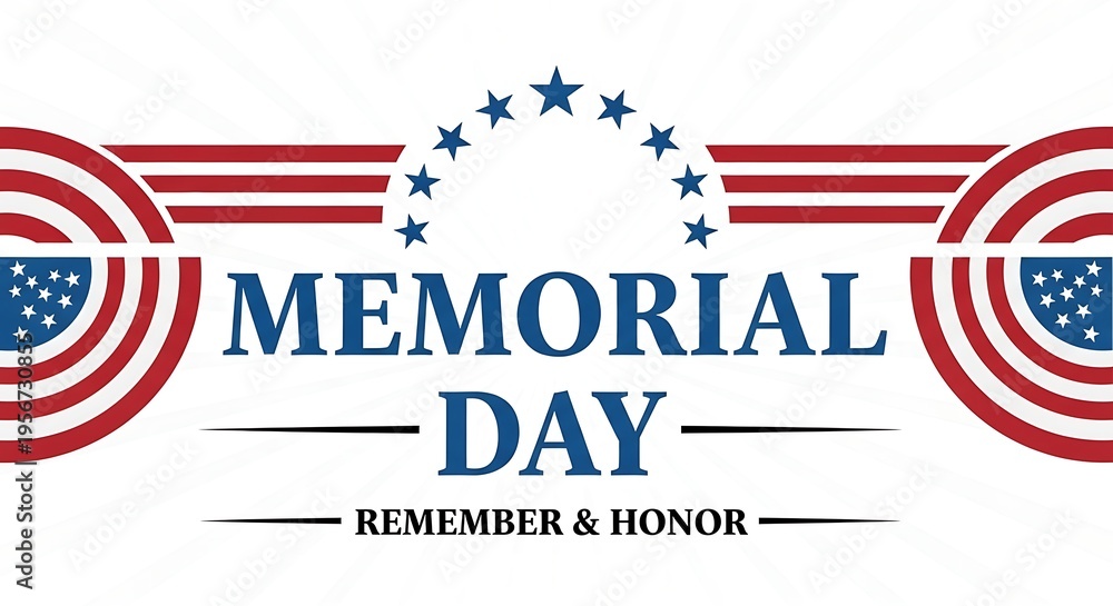 Obraz premium Memorial day tribute honoring fallen heroes and veterans