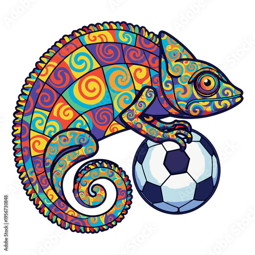 camaleon, balón, balompié, bailes, deporte, juego, ilustración, certamen, vector, bandera, símbolo, gol, campeonato, 3d, brasil, copa, equipo, icono, dibujos animados, diversión, designio, mundo, pata
