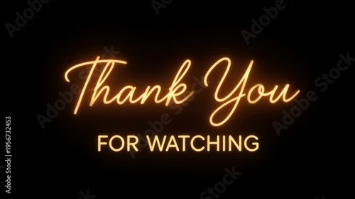 Elegant orange-yellow glowing text displays 