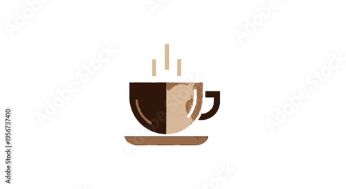 Modern Coffee Shop Logo Minimalist Cup Vector Cafe Branding