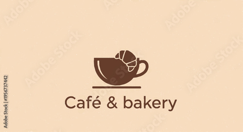 Modern Coffee Shop Logo Minimalist Cup Vector Cafe Branding