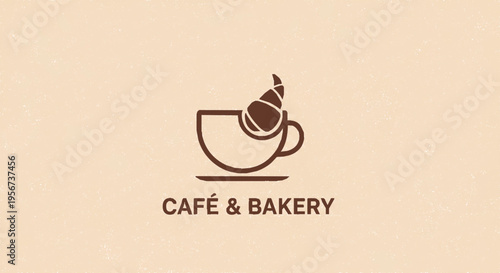 Modern Coffee Shop Logo Minimalist Cup Vector Cafe Branding