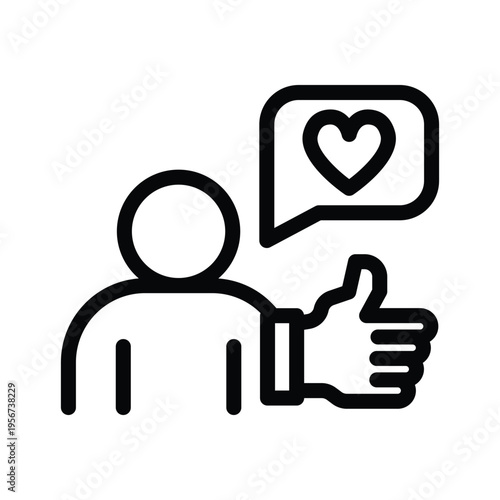  endorsement line icon illustration vector graphic.eps