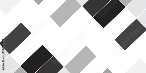 Black white dark gray abstract background. Geometric pattern shape. Line triangle polygon angle. Gradient. Shadow. Matte. 3d effect. Rough grain grungy. Design. Template. Presentation.