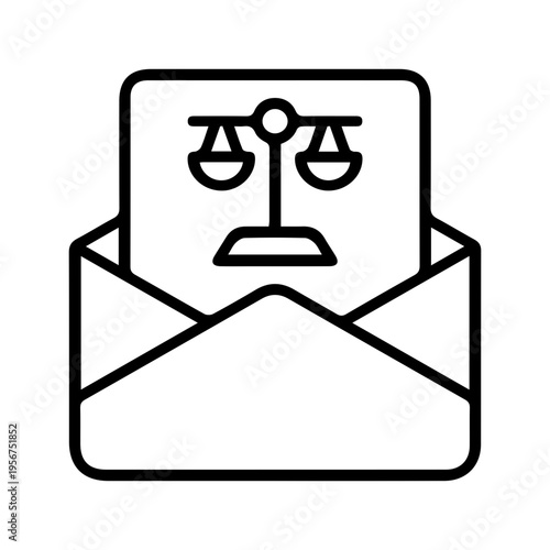 Lawsuit Letter Icon