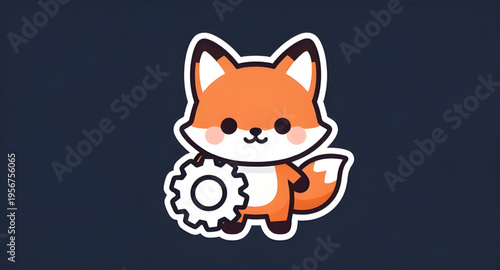 redfox, animal, fox, wildlife, mammal, forest, nature, wild, cute, cartoon, character, mascot, funny, playful, smiling, face, adorable, furry, tail, bushy, ears, orange, red, white, eyes, nose, standi