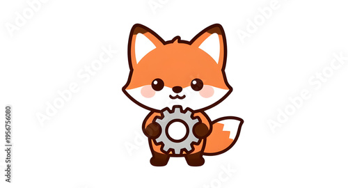 fox, animal, redfox, wildlife, mammal, forest, nature, wild, cute, cartoon, character, mascot, funny, playful, smiling, face, adorable, furry, tail, bushy, ears, orange, red, white, eyes, nose, standi