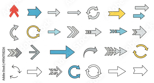 Collection of various arrows.