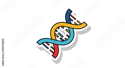 Double Helix Structure Symbolizing Genetic Research And Biological Science