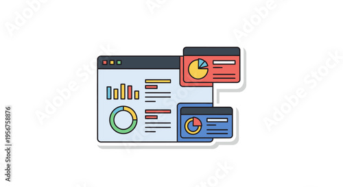 Modern Web Dashboard Interface Showing Charts And Analytical Information