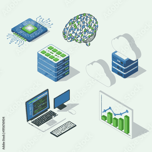 Digital Transformation and Data Analytics Technology Concepts.