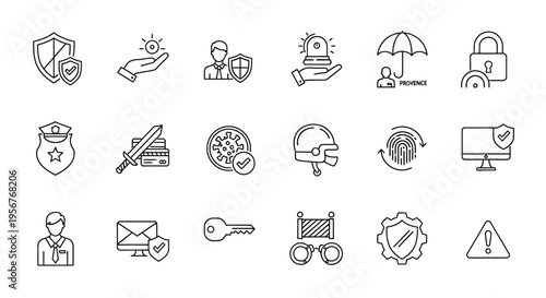 Black silhouette icons representing fitness health and athletic activities