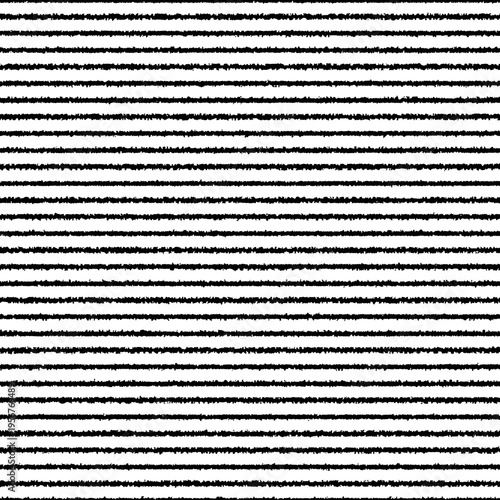 Seamless horizontal grunge stripes, rough vector background