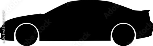 Contemporary mid size sedan outline for daily transport