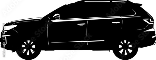 Contemporary crossover suv silhouette for modern lifestyle