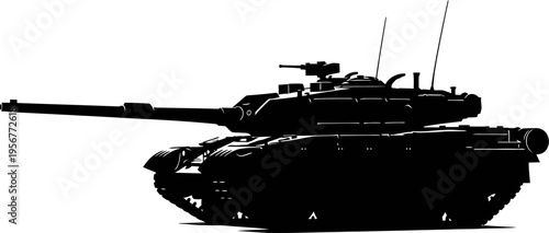 Heavy armored main battle tank figure