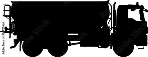 Heavy duty cement tanker truck for construction logistics