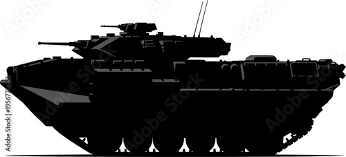 Military amphibious infantry fighting vehicle